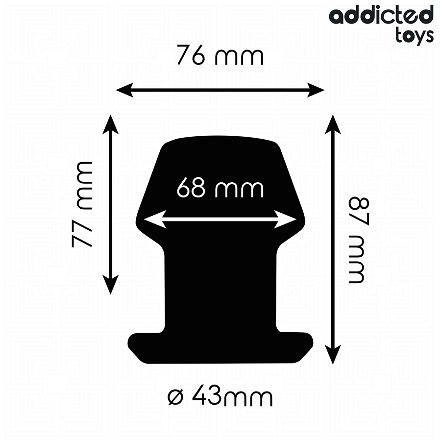 ADDICTED TOYS - EXTREME HOLLOW ANAL PLUG TAGLIA M 8,7 CM Addicted Toys