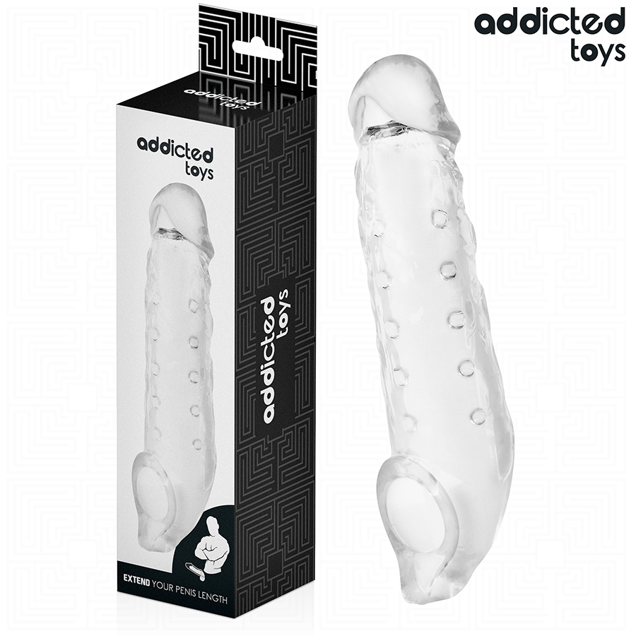 ADDICTED TOYS - GUAINA PER PENE TRASPARENTE TAGLIA M 27 CM Addicted Toys