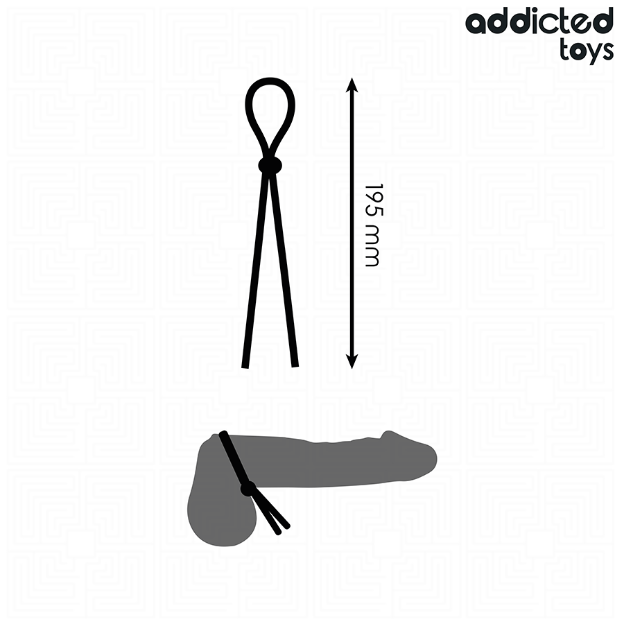 ADDICTED TOYS - CORDA IN SILICONE PER PENE A SINGOLO ANELLO Addicted Toys