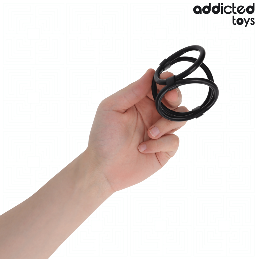 ADDICTED TOYS - ANELLO PER PENE TRIPLO Addicted Toys