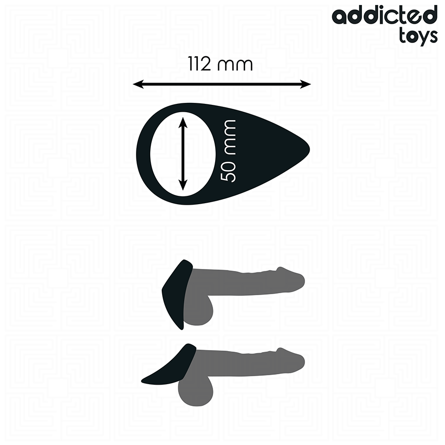 ADDICTED TOYS - ANELLO PER PENE A FORMA DI LACRIMA Addicted Toys