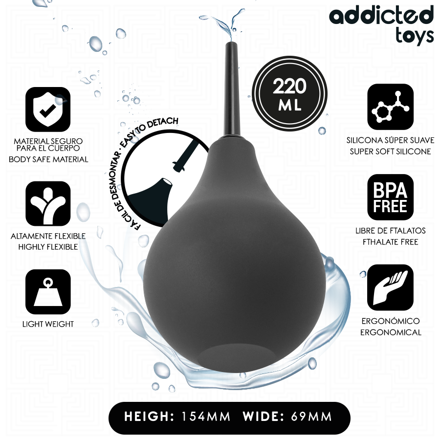 ADDICTED TOYS - DETERGENTE ANALE DA VIAGGIO TAGLIA L 220 ML Addicted Toys