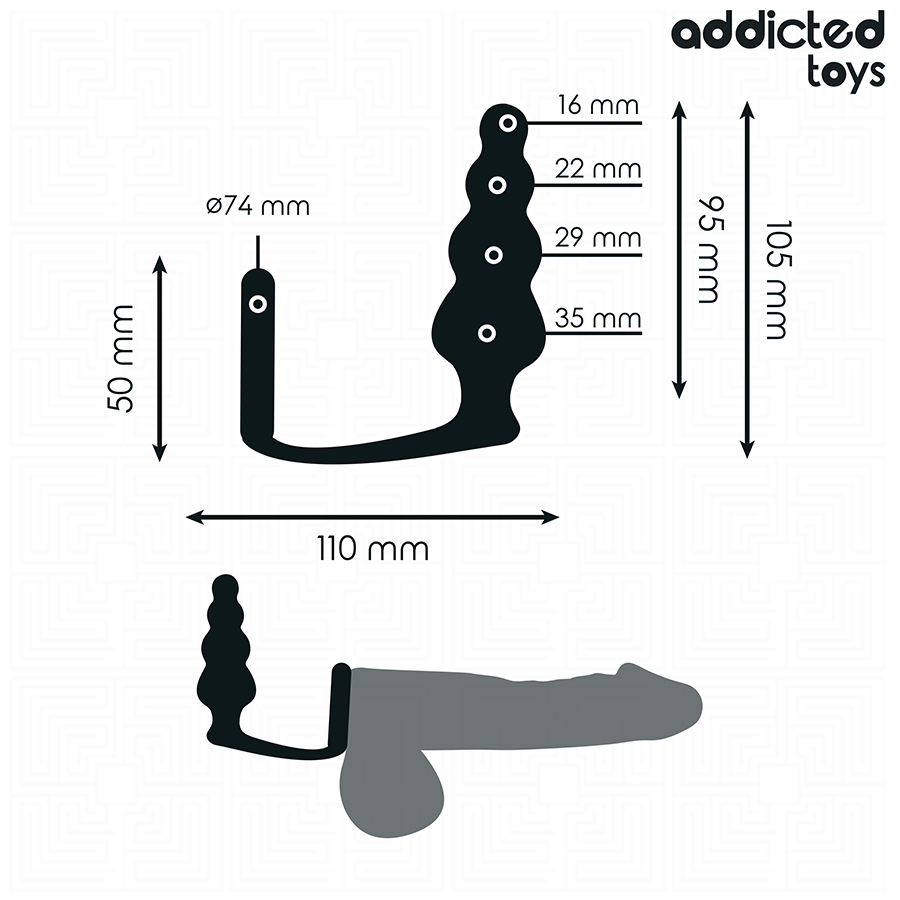 ADDICTED TOYS - PLUG ANALE CON ANELLO MODELLO 5 Addicted Toys