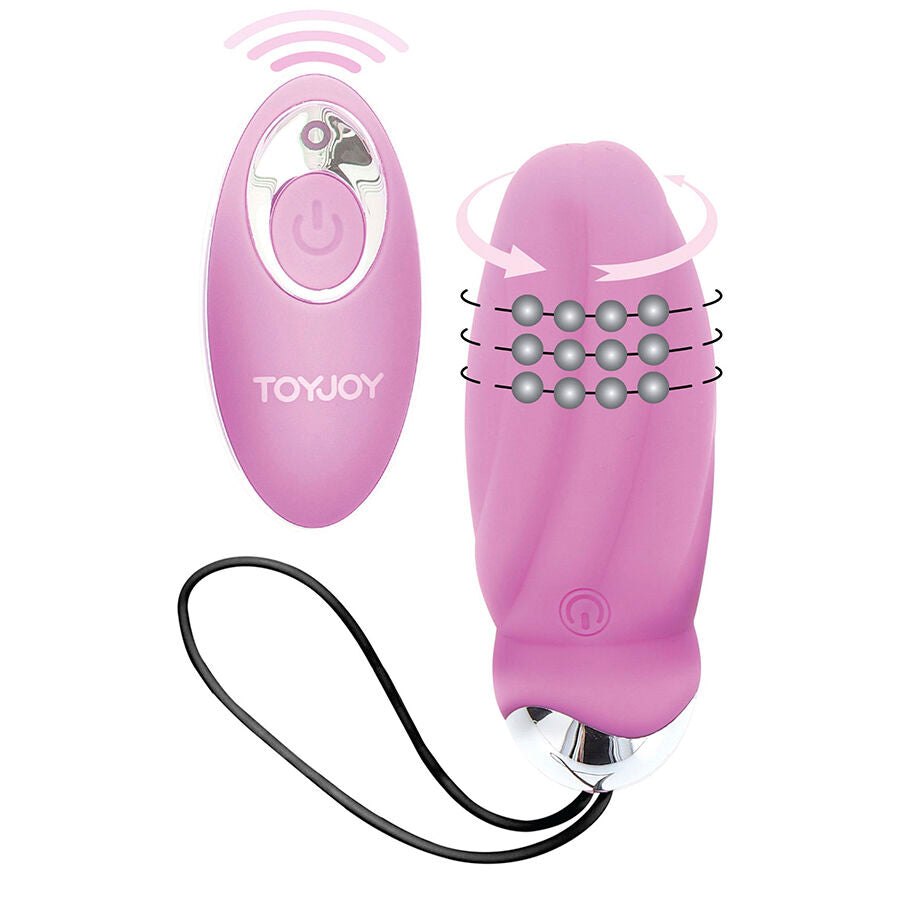 TOYJOY - VIBRATORE ROSA CON TELECOMANDO PER LA FELICIT CHE MI FAI CREPUSCOLARE Toyjoy