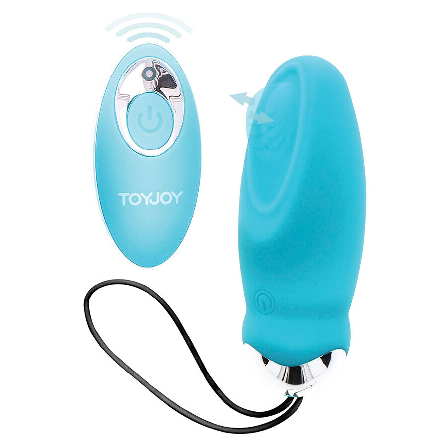 TOYJOY - VIBRATORE HAPPINESS SONO COS EGGCITED CON TELECOMANDO BLU Toyjoy