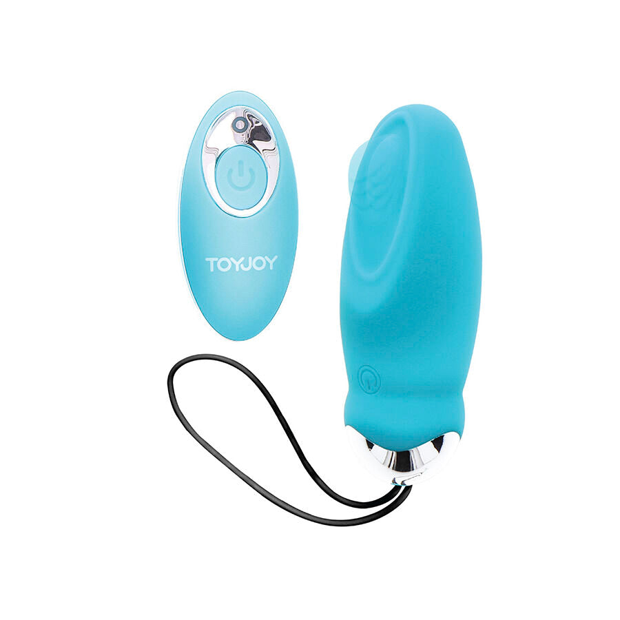 TOYJOY - VIBRATORE HAPPINESS SONO COS EGGCITED CON TELECOMANDO BLU Toyjoy