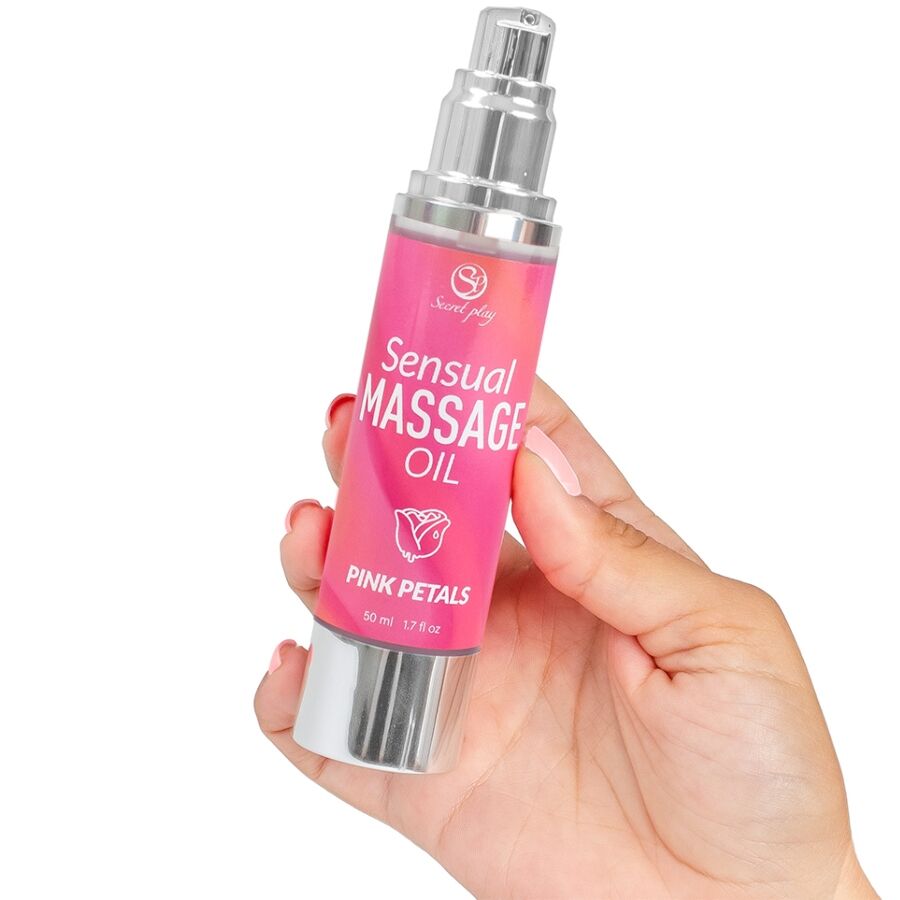 SECRETPLAY - OLIO PER MASSAGGI AI PETALI ROSA Secretplay Cosmetic