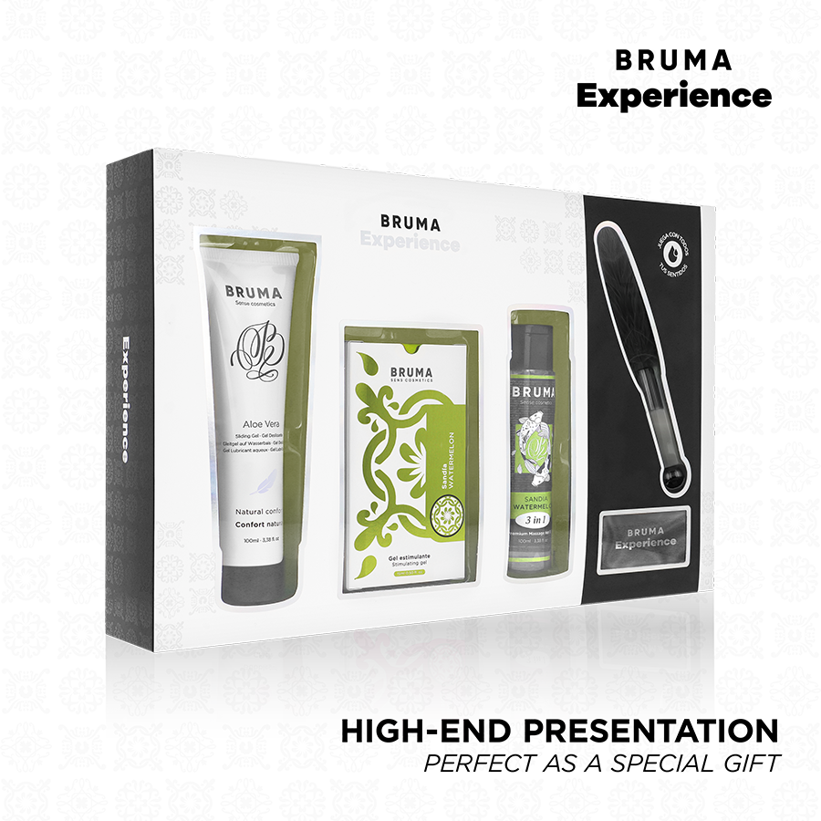 BRUMA XPERIENCE - KIT TENTAZIONE DOLCE ANGURIA CON POTENZIATORE DI ORGASMO Bruma