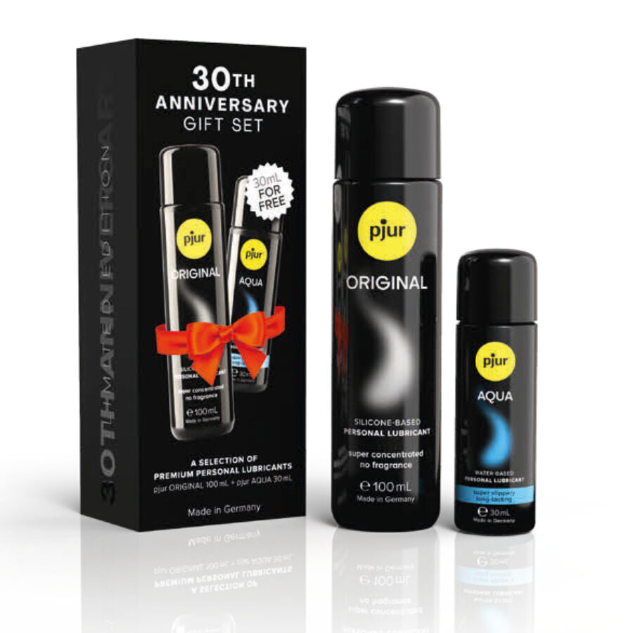PJUR - COFANETTO 30 ANNIVERSARIO PJUR ORIGINAL 100 ML + PJUR AQUA 30 ML IN REGALO Pjur