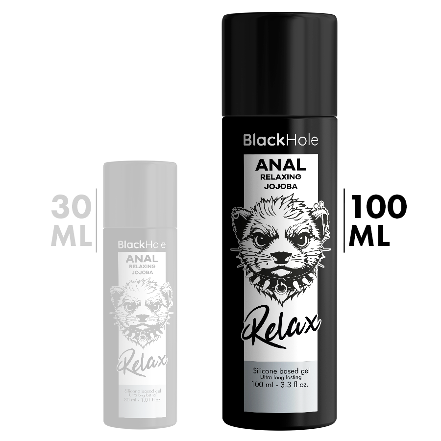 BLACK HOLE - RILASSANTE ANALE JOJOBA RELAX BASE SILICONE 100 ML Black Hole