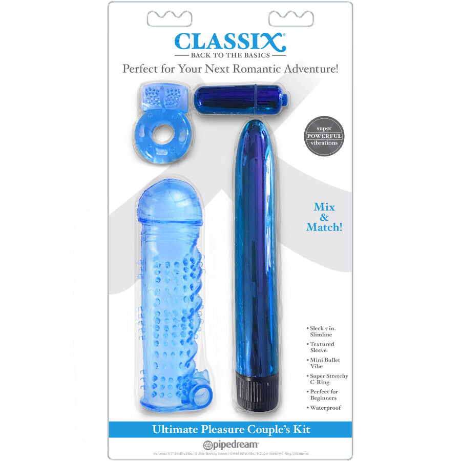 CLASSIX - KIT PER COPPIE PER IL PIACERE ULTIMO AZZURRO Classix