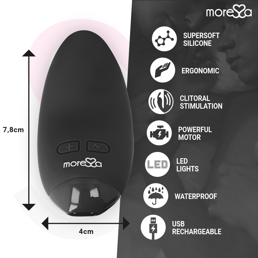 MORESSA - VIBRATORE BLOSSOM NERO Moressa