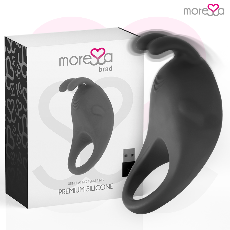 MORESSA - BRAD PREMIUM SILICONE RICARICABILE NERO Moressa