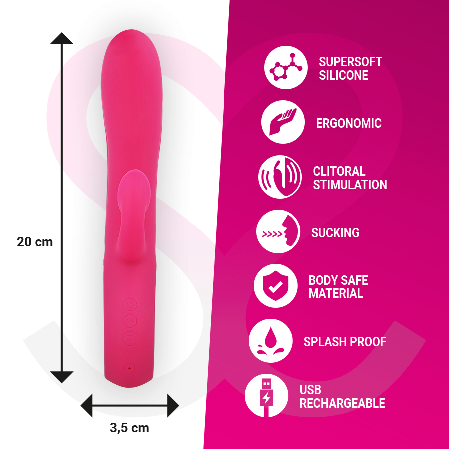 MORESSA - DUSTIN ASPIRAZIONE CLITORIDEA E VIBRAZIONE POTENTE SILICONE PREMIUM RICARICABILE Moressa