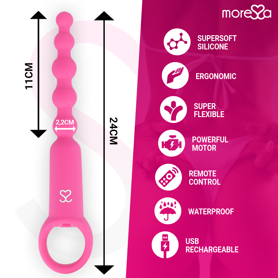 MORESSA - RONIE REMOTE CONTROL PIACERE ANALE ROSA Moressa
