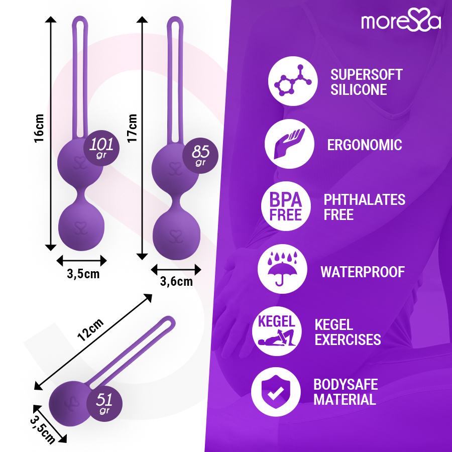 MORESSA - OSIAN SET PREMIUM IN SILICONE LILLA Moressa