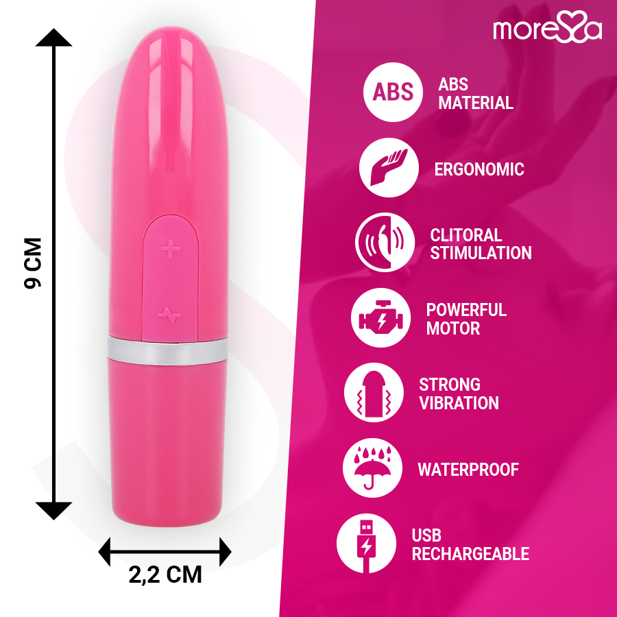 MORESSA - IVY VIBRATORE STIMOLATORE DA VIAGGIO ROSA Moressa