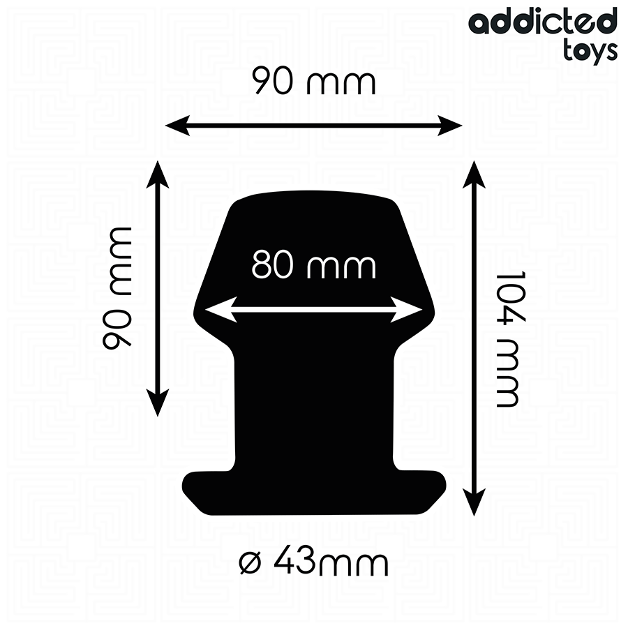 ADDICTED TOYS - EXTREME HOLLOW ANAL PLUG TAGLIA L 10,4 CM Addicted Toys