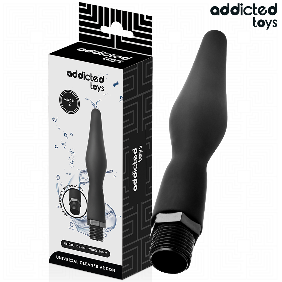 ADDICTED TOYS - PULITORE ANALE CON ADATTATORE UNIVERSALE MODELLO 2 Addicted Toys