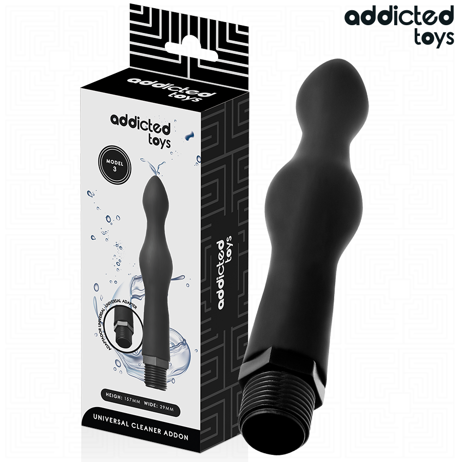 ADDICTED TOYS - PULITORE ANALE CON ADATTATORE UNIVERSALE MODELLO 3 Addicted Toys