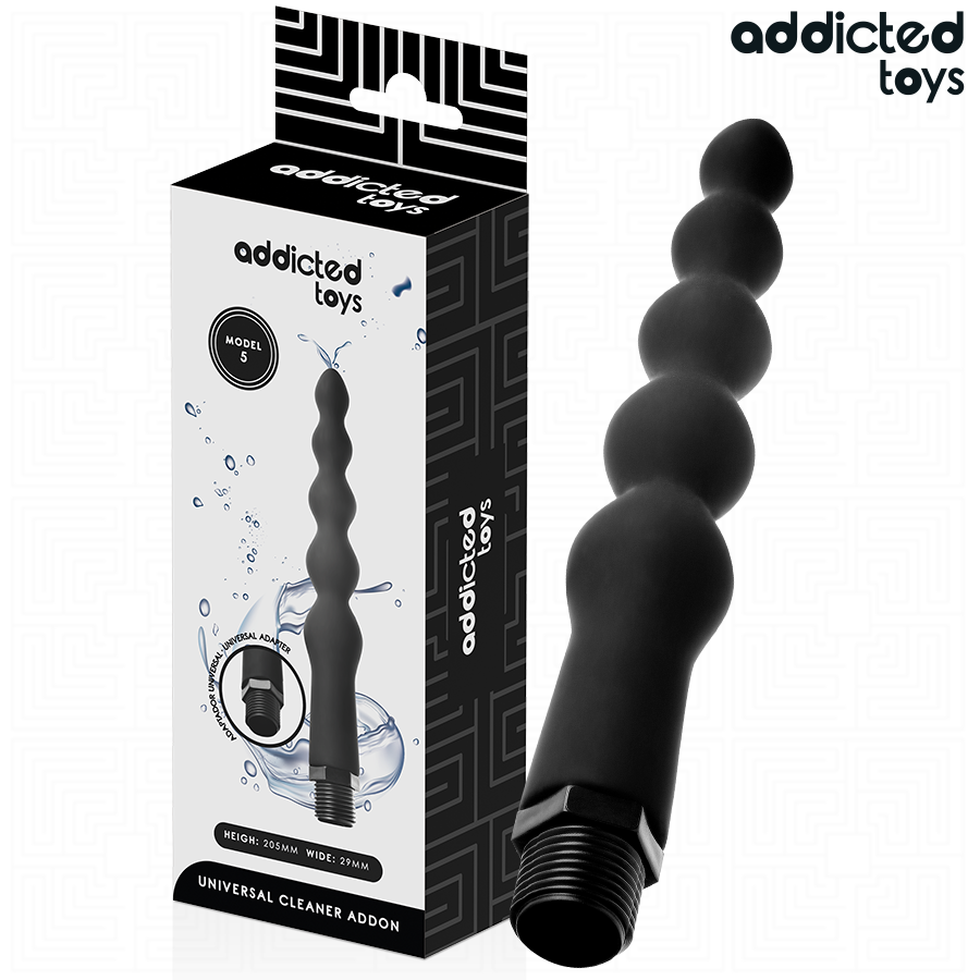 ADDICTED TOYS - PULITORE ANALE CON ADATTATORE UNIVERSALE MODELLO 5 Addicted Toys