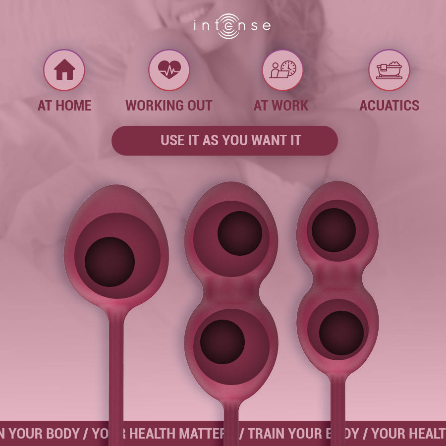 INTENSE - KIT PALLINE KEGEL CHARLI BORDEAUX Intense Health & Fun