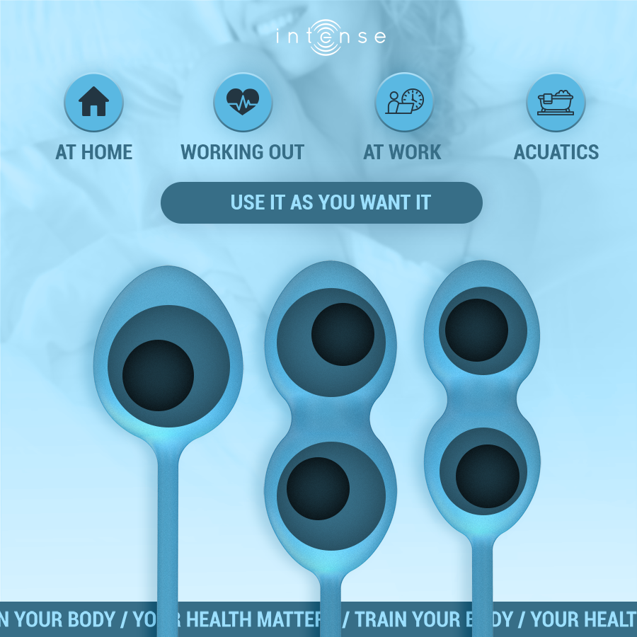 INTENSE - KIT PALLINE KEGEL CHARLI BLU Intense Health Kegel