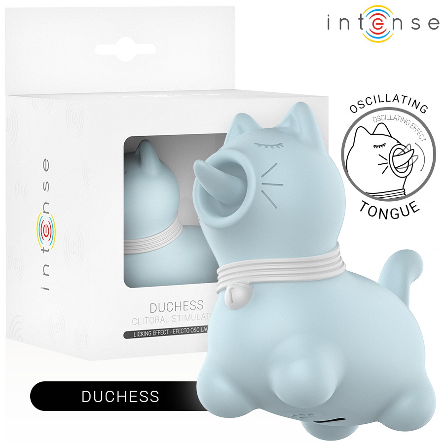INTENSE - STIMOLATORE DUCHESS CON LINGUA ROTANTE 360 BLU Intense Fun