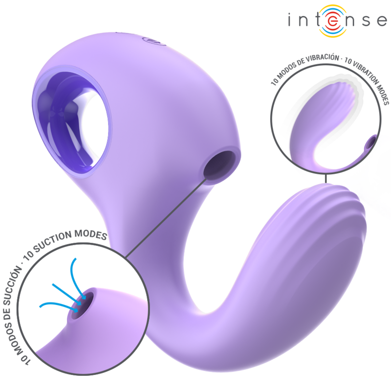 INTENSE - VIBRATORE E STIMOLATORE BAXTER VIOLA Intense Fun