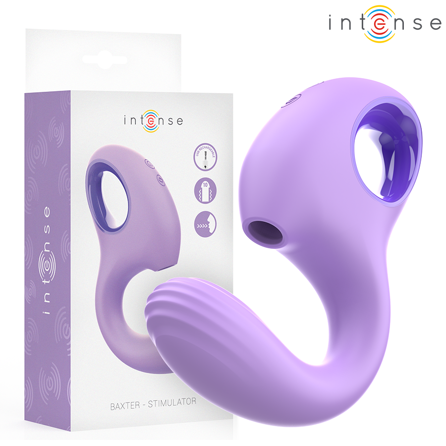 INTENSE - VIBRATORE E STIMOLATORE BAXTER VIOLA Intense Fun