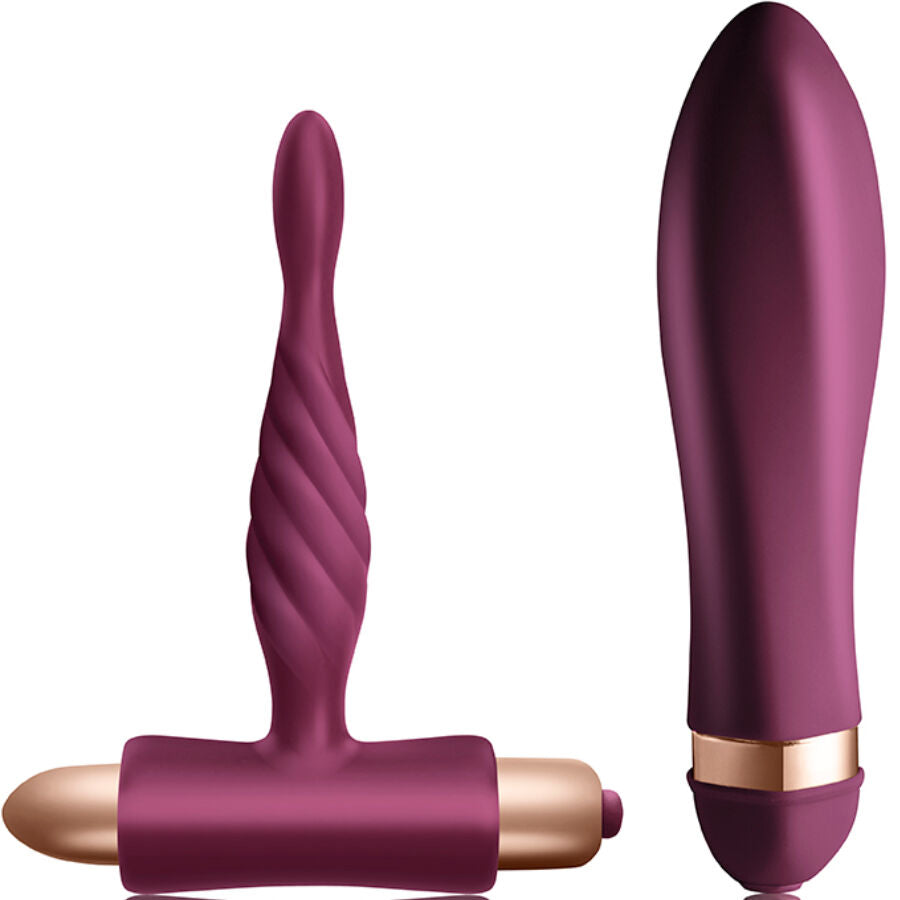 CLIMAXIMUM - KIT SFIDA VIBRATORE TWISTED + PLUG ANALE PER PRINCIPIANTI Climaximum