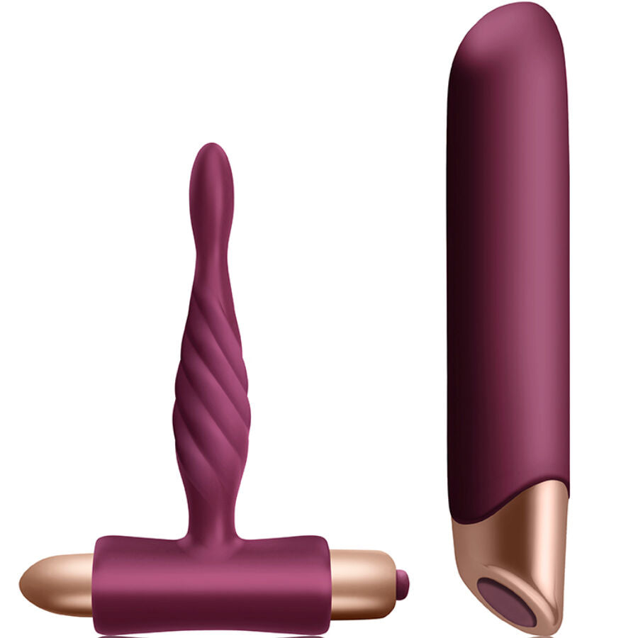 CLIMAXIMUM - KIT RAPTURE VIBRATORE CLASSICO + PLUG ANALE PER PRINCIPIANTI Climaximum