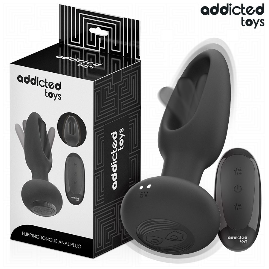 ADDICTED TOYS - PLUG ANALE CON LINGUA VIBRANTE E TELECOMANDO Addicted Toys