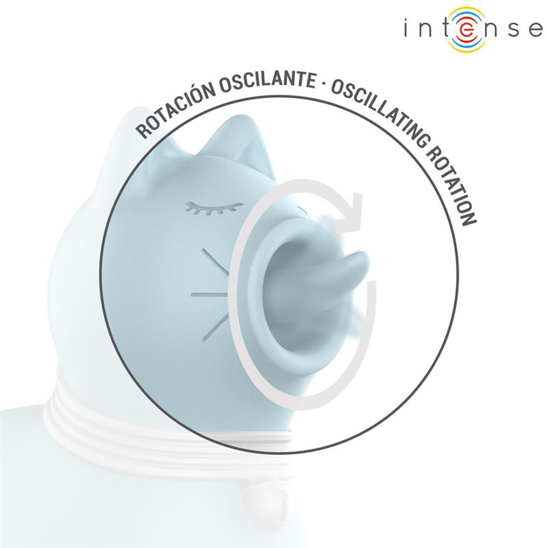 INTENSE - STIMOLATORE DUCHESS CON LINGUA ROTANTE 360 BLU Intense Fun