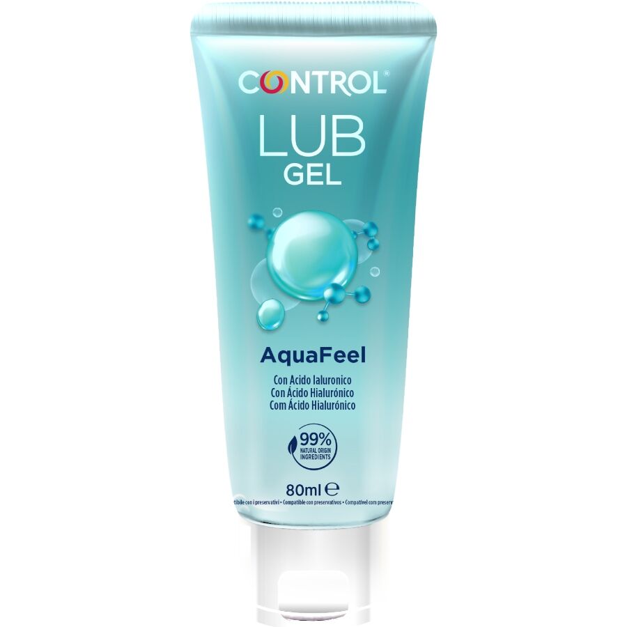 CONTROL - LUBRIFICANTE AQUAFEEL CON ACIDO IALURONICO 80 ML Control Lubes