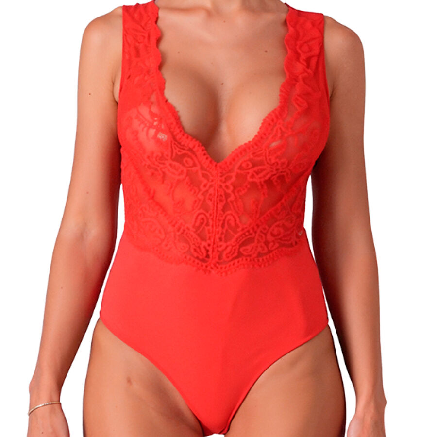 PASSION - EVALIE BODY ROSSO L/XL Passion Woman Teddies
