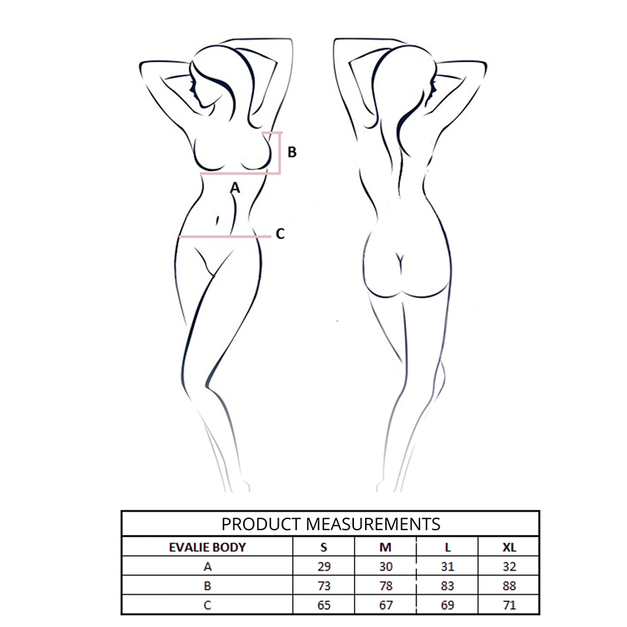 PASSION - EVALIE BODY BIANCO S/M Passion Woman Teddies