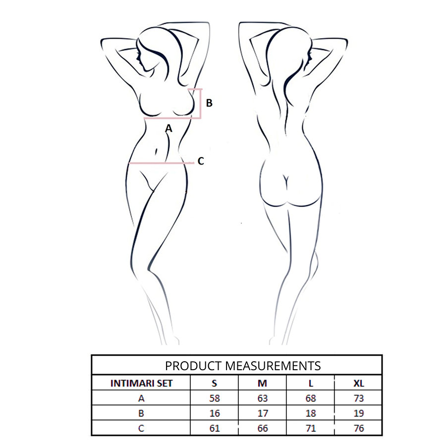 PASSION - INTIMARI REGGISENO + SLIP ROSA S/M Passion Woman Sets