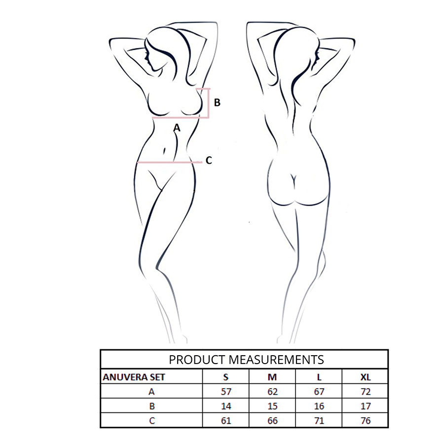 PASSION - ANUVERA REGGISENO + PERIZOMA BIANCO L/XL Passion Woman Sets