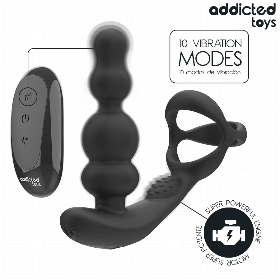 ADDICTED TOYS - MASSAGGIATORE PROSTATICO ROTANTE CON TELECOMANDO Addicted Toys
