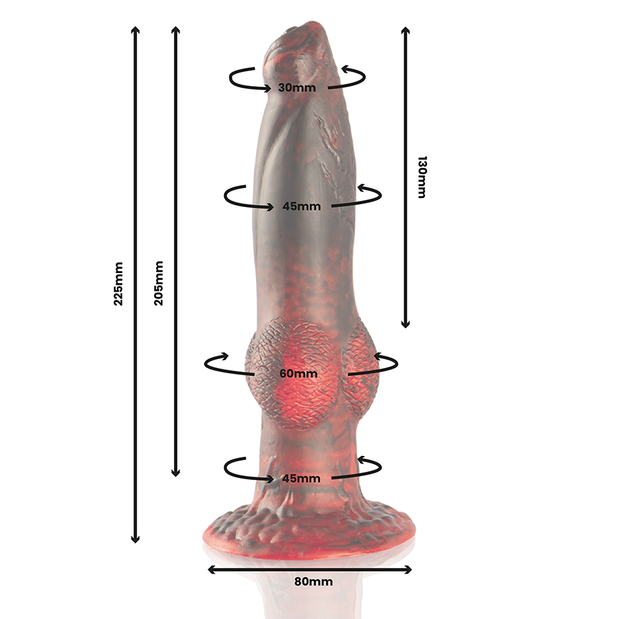 EPIC - PROMETHEUS DILDO TITAN IN FIAMME TELECOMANDO RICARICABILE Epic