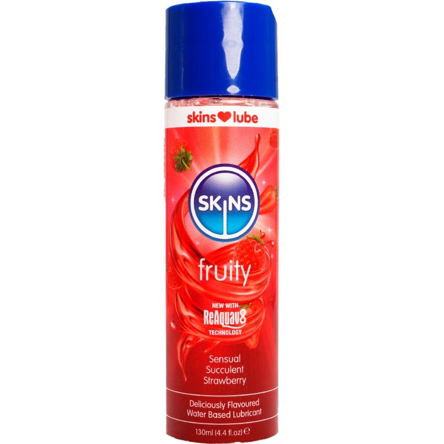SKINS - LUBRIFICANTE FRUTTATO A BASE D'ACQUA FRAGOLA 130 ML Skins