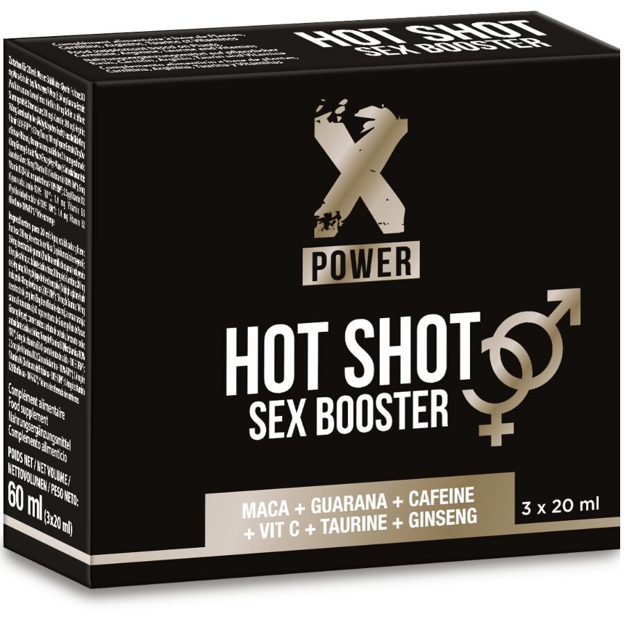 X POWER - HOT SHOT SEX BOOSTER AUMENTA LA LIBIDO 3 X 20 ML Xpower