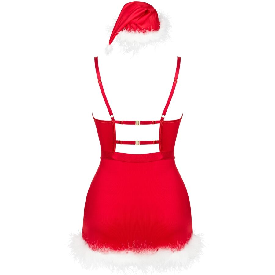 LIVCO CORSETTI FASHION - AGETHE LC 90607 CHEMISE + PERIZOMA + CAPPELLO DI NATALE L/XL Livco Corsetti Sets