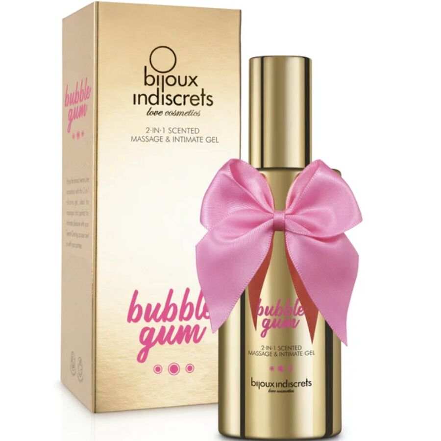 BIJOUX - BUBBLE GUM 2IN1 GEL PROFUMATO PER MASSAGGIO E INTIMO 100 ML Bijoux Love Cosmetiques