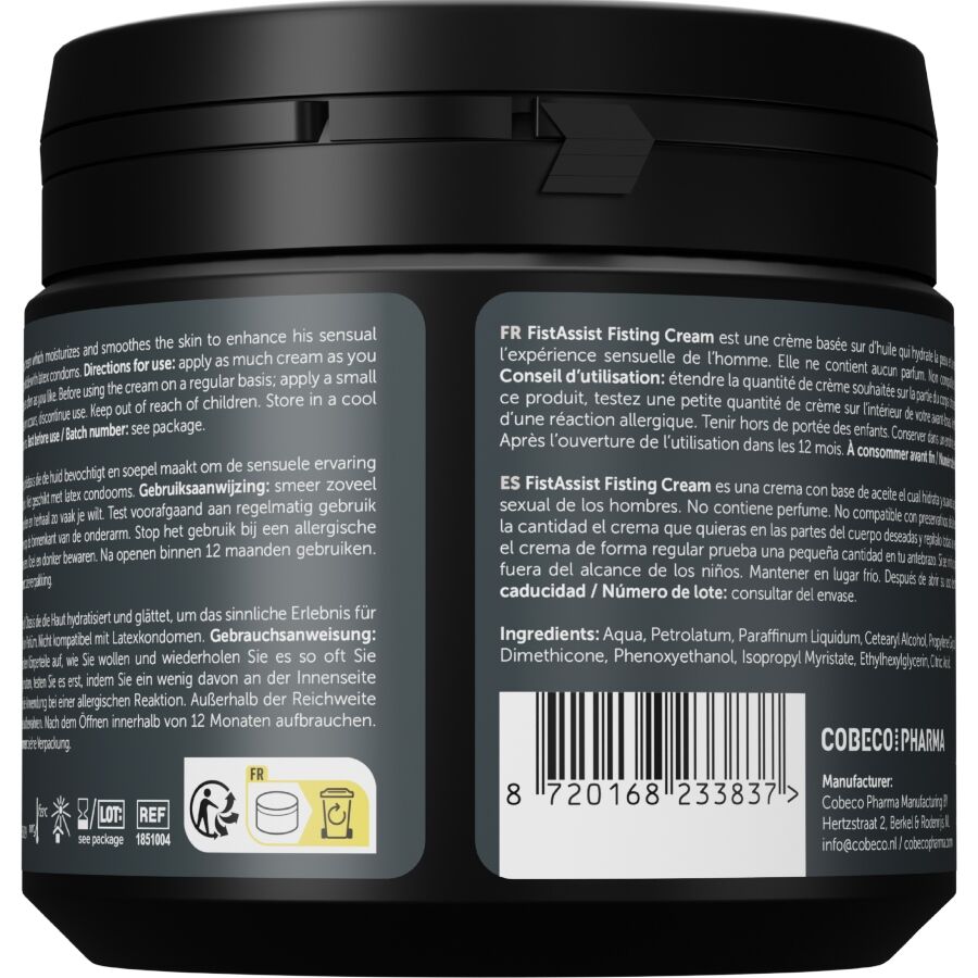 COBECO - FIST ASSIST CREMA LUBRIFICANTE 500 ML Cobeco - Fist Assist