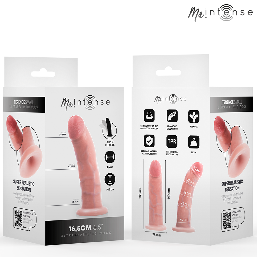 MR INTENSE - PICCOLO DILDO TERENCE 16,5 CM -- 4,6 CM Mr. Intense Dildos