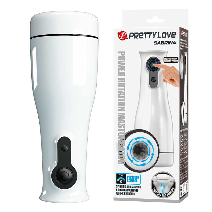 PRETTY LOVE - SABRINA MASTURBATORE MASCHILE ROTANTE E OSCILLANTE Pretty Love Male