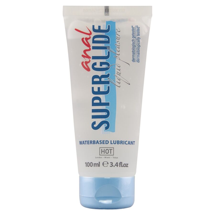 HOT - ANAL SUPERGLIDE LIQUID PLEASURE LUBRIFICANTE A BASE D'ACQUA 100 ML Hot
