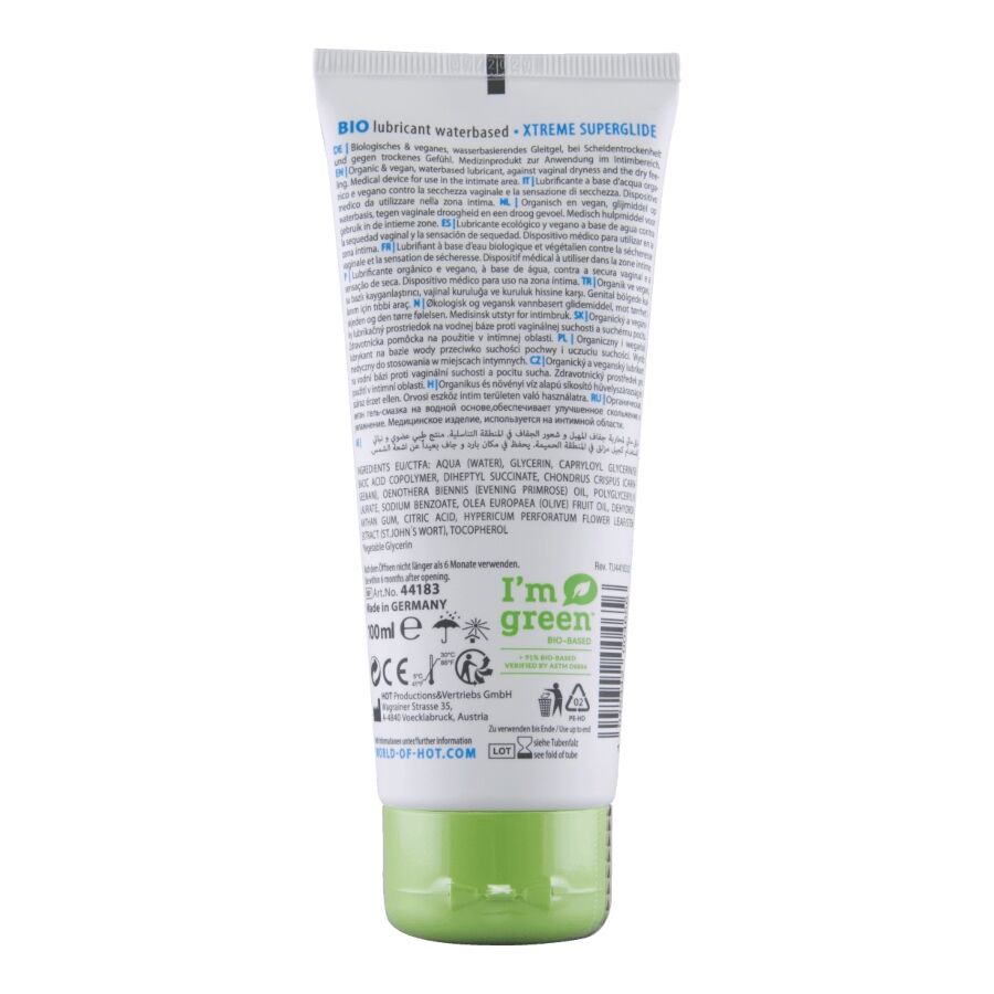 HOT - LUBRIFICANTE BIO A BASE D'ACQUA XTREME 100 ML Hot